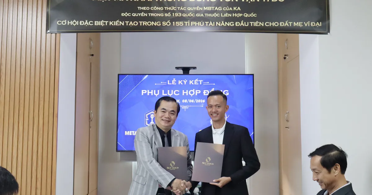LỄ KÝ KẾT PHỤ LỤC 1 HỢP ĐỒNG CHIẾN LƯỢC TRỊ GIÁ 50 TRIẾU USD VÀ THANH TOÁN TIỀN NGAY GIAI ĐOẠN 1 GIỮA HỆ SINH THÁI MKA-MAK-NVT VỚI  SKY GOLD GROUP KIẾN TẠO TẬP ĐOÀN KINH TẾ TÁI SINH XHCN.