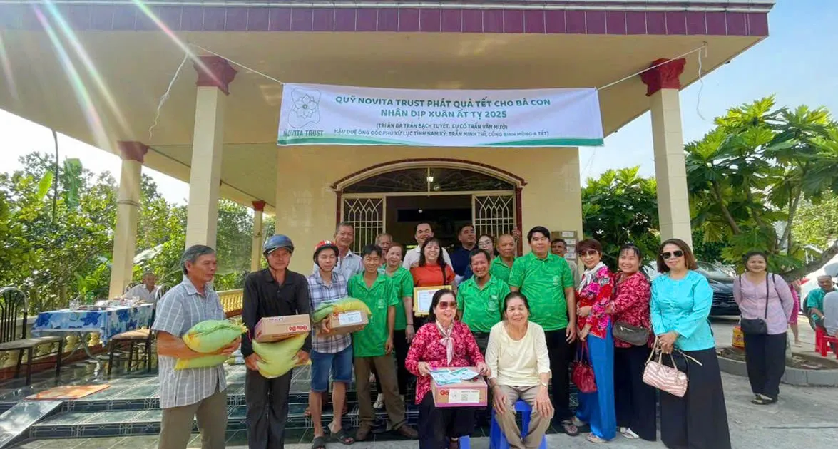 KING ATTORNEY ĐỒNG HÀNH CÙNG QUỸ NOVITA TRUST TRAO QUÀ TẾT ẤT TỴ 2025