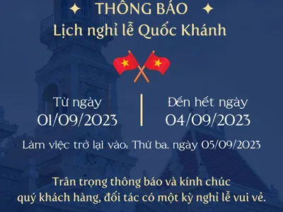 KING ATTORNEY THÔNG BÁO LỊCH NGHỈ LỄ 02/9/2023 